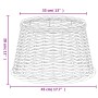 Pantalla para lámpara mimbre marrón Ø45x28 cm von , Lampenschirme - Ref: Foro24-364394, Preis: 60,78 €, Rabatt: %