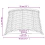 Pantalla para lámpara mimbre marrón Ø45x28 cm von , Lampenschirme - Ref: Foro24-364394, Preis: 60,78 €, Rabatt: %