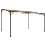 Toldo acero y tela gris taupe 4x3 m 180 g/m² by , Tents and gazebos - Ref: Foro24-362396, Price: 204,54 €, Discount: %