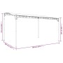 Toldo acero y tela gris taupe 4x3 m 180 g/m² by , Tents and gazebos - Ref: Foro24-362396, Price: 204,54 €, Discount: %