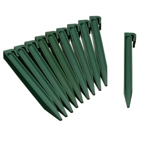 Natura Anclajes de jardín 10 unidades verde de , Ribetes y bordes para jardín - Ref: Foro24-428503, Precio: 19,02 €, Descuent...