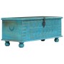 Baúl de almacenamiento madera maciza mango azul 100x40x41 cm by , Storage trunks - Ref: Foro24-246479, Price: 270,51 €, Disco...