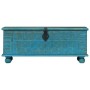 Baúl de almacenamiento madera maciza mango azul 100x40x41 cm by , Storage trunks - Ref: Foro24-246479, Price: 270,51 €, Disco...