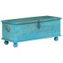 Baúl de almacenamiento madera maciza mango azul 100x40x41 cm by , Storage trunks - Ref: Foro24-246479, Price: 270,51 €, Disco...