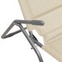 Tumbona plegable 2 uds textilene acero con recubrimiento crema by , Loungers - Ref: Foro24-360173, Price: 169,05 €, Discount: %