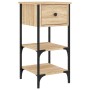 Mesita de noche madera de ingeniería roble Sonoma 34x36x70 cm by , Nightstands - Ref: Foro24-825975, Price: 59,82 €, Discount: %