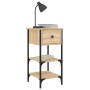 Mesita de noche madera de ingeniería roble Sonoma 34x36x70 cm by , Nightstands - Ref: Foro24-825975, Price: 59,82 €, Discount: %