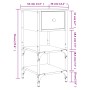 Mesita de noche madera de ingeniería roble Sonoma 34x36x70 cm by , Nightstands - Ref: Foro24-825975, Price: 59,82 €, Discount: %