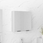 Armario de baño con espejo blanco brillante 64x20x67 cm von , Badezimmerwaschtische - Ref: Foro24-811319, Preis: 93,28 €, Rab...