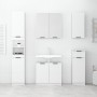 Armario de baño con espejo blanco brillante 64x20x67 cm von , Badezimmerwaschtische - Ref: Foro24-811319, Preis: 93,28 €, Rab...