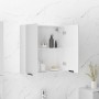 Armario de baño con espejo blanco brillante 64x20x67 cm von , Badezimmerwaschtische - Ref: Foro24-811319, Preis: 93,28 €, Rab...