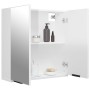 Armario de baño con espejo blanco brillante 64x20x67 cm von , Badezimmerwaschtische - Ref: Foro24-811319, Preis: 93,28 €, Rab...