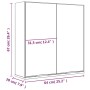 Armario de baño con espejo blanco brillante 64x20x67 cm von , Badezimmerwaschtische - Ref: Foro24-811319, Preis: 93,28 €, Rab...
