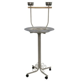 Strong Parque de juegos para loros Amy gris Silverstone 55x55x135 cm de , Zonas de juegos y gimnasios para pájaros - Ref: For...