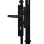 Puerta de jardín de acero negro 2,45x4 m by , garden gates - Ref: Foro24-144366, Price: 492,41 €, Discount: %