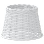 Pantalla para lámpara mimbre blanco Ø25x17 cm by , Lampshades - Ref: Foro24-364382, Price: 19,37 €, Discount: %