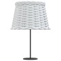 Pantalla para lámpara mimbre blanco Ø25x17 cm by , Lampshades - Ref: Foro24-364382, Price: 19,37 €, Discount: %