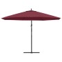 Sombrilla voladiza con poste de aluminio rojo burdeos 350 cm by , Umbrellas - Ref: Foro24-44507, Price: 114,73 €, Discount: %