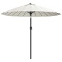 Sombrilla de jardín con palo de aluminio blanco arena 270 cm by , Umbrellas - Ref: Foro24-47305, Price: 81,59 €, Discount: %