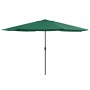 Sombrilla de jardín con palo de metal verde 390 cm by , Umbrellas - Ref: Foro24-47379, Price: 82,89 €, Discount: %