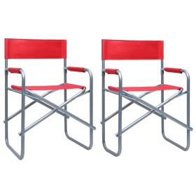 Sillas de director 2 unidades acero rojo von , Gartenstühle - Ref: Foro24-47919, Preis: 90,69 €, Rabatt: %