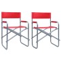 Sillas de director 2 unidades acero rojo von , Gartenstühle - Ref: Foro24-47919, Preis: 90,69 €, Rabatt: %