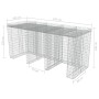 Muro de gaviones para contenedor de basura acero 270x100x130 cm von , Halterungen für Abfallbehälter - Ref: Foro24-143606, Pr...