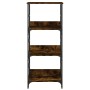 Estantería de madera ingeniería roble ahumado 50x33x117,5 cm de , Librerías y estanterías - Ref: Foro24-835271, Precio: 52,80...