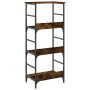 Estantería de madera ingeniería roble ahumado 50x33x117,5 cm de , Librerías y estanterías - Ref: Foro24-835271, Precio: 52,80...