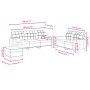Juego de sofás con cojines 3 piezas tela gris oscuro by , Sofas - Ref: Foro24-3201331, Price: 599,63 €, Discount: %