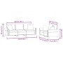 Juego de sofás con cojines 2 piezas terciopelo negro von , Sofas - Ref: Foro24-3202275, Preis: 590,47 €, Rabatt: %