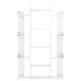 Librería de madera contrachapada blanco brillante 86x25,5x140cm de , Librerías y estanterías - Ref: Foro24-808906, Precio: 93...