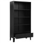 Estantería industrial de acero negra 90x40x180 cm de , Librerías y estanterías - Ref: Foro24-145360, Precio: 252,33 €, Descue...