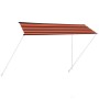 Toldo retráctil naranja y marrón 350x150 cm by , Awnings - Ref: Foro24-145898, Price: 65,40 €, Discount: %