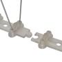 Set de 6 hileras de pinchos contra pájaros y palomas 2 filas 3m de , Repelentes para animales - Ref: Foro24-170232, Precio: 1...