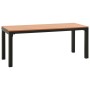 Set de comedor de jardín 3 pzas acero y WPC marrón y negro de , Conjuntos de jardín - Ref: Foro24-317140, Precio: 244,01 €, D...