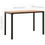 Set de comedor de jardín 3 pzas acero y WPC marrón y negro de , Conjuntos de jardín - Ref: Foro24-317140, Precio: 244,01 €, D...