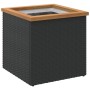Jardinera de ratán sintético negra 40x40x40 cm by , Pots and planters - Ref: Foro24-319414, Price: 54,10 €, Discount: %