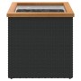 Jardinera de ratán sintético negra 40x40x40 cm by , Pots and planters - Ref: Foro24-319414, Price: 54,10 €, Discount: %