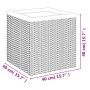 Jardinera de ratán sintético negra 40x40x40 cm by , Pots and planters - Ref: Foro24-319414, Price: 54,10 €, Discount: %
