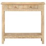 Mesa consola de madera maciza de mango 80x35x74 cm by , Side tables - Ref: Foro24-320379, Price: 166,93 €, Discount: %