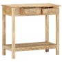 Mesa consola de madera maciza de mango 80x35x74 cm by , Side tables - Ref: Foro24-320379, Price: 166,93 €, Discount: %