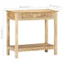 Mesa consola de madera maciza de mango 80x35x74 cm by , Side tables - Ref: Foro24-320379, Price: 166,93 €, Discount: %