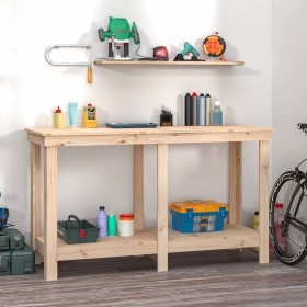 Banco de trabajo de madera maciza de pino 140x50x80 cm de , Mesas de trabajo - Ref: Foro24-822506, Precio: 122,92 €, Descuent...