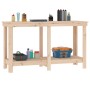 Banco de trabajo de madera maciza de pino 140x50x80 cm de , Mesas de trabajo - Ref: Foro24-822506, Precio: 122,84 €, Descuent...
