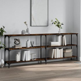 Mesa consola madera de ingeniería roble ahumado 200x29x75 cm von , Seitentische - Ref: Foro24-834112, Preis: 95,64 €, Rabatt: %