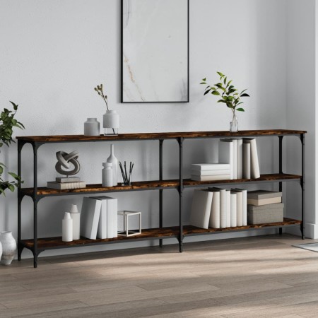 Mesa consola madera de ingeniería roble ahumado 200x29x75 cm von , Seitentische - Ref: Foro24-834112, Preis: 95,64 €, Rabatt: %