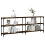 Mesa consola madera de ingeniería roble ahumado 200x29x75 cm von , Seitentische - Ref: Foro24-834112, Preis: 95,64 €, Rabatt: %