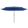 Sombrilla de jardín con palo de metal azul azure 390 cm von , Sonnenschirme - Ref: Foro24-47385, Preis: 82,89 €, Rabatt: %