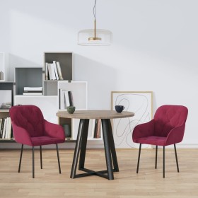 Sillas de comedor 2 unidades terciopelo rojo tinto von , Essstühle - Ref: Foro24-344850, Preis: 129,37 €, Rabatt: %